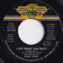 画像をギャラリービューアに読み込む, Bunny Sigler - I Got What You Need / It's Time To Twist (7 inch Record / Used)