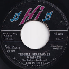 画像をギャラリービューアに読み込む, Ann Peebles - Breaking Up Somebody's Home / Trouble, Heartaches & Sadness (7 inch Record / Used)
