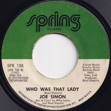 画像をギャラリービューアに読み込む, Joe Simon - Theme From Cleopatra Jones / Who Was That Lady (7 inch Record / Used)