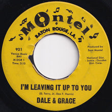 画像をギャラリービューアに読み込む, Dale & Grace - I'm Leaving It Up To You / That's What I Like About You (7 inch Record / Used)