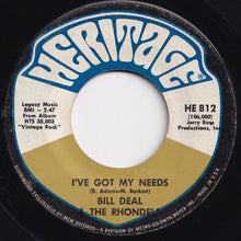 画像をギャラリービューアに読み込む, Bill Deal & The Rhondels - I've Been Hurt / I've Got My Needs (7 inch Record / Used)