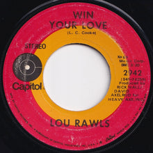画像をギャラリービューアに読み込む, Lou Rawls - Win Your Love / Coppin' A Plea (Monologue); Cool Train (7 inch Record / Used)