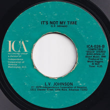 画像をギャラリービューアに読み込む, L. V. Johnson - Let Yourself Go / It's Not My Time (7 inch Record / Used)