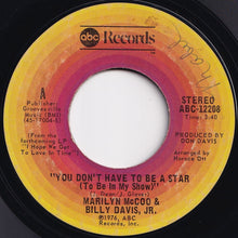画像をギャラリービューアに読み込む, Marilyn McCoo & Billy Davis Jr. - You Don't Have To Be A Star (To Be In My Show) / We've Got To Get It On Again (7 inch Record / Used)