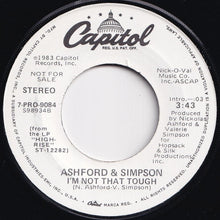 画像をギャラリービューアに読み込む, Ashford & Simpson - I'm Not That Tough / I'm Not That Tough (7 inch Record / Used)