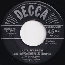 画像をギャラリービューアに読み込む, Louis Armstrong - Baby, It's Cold Outside / That's My Desire (7 inch Record / Used)