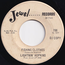 画像をギャラリービューアに読み込む, Lightnin' Hopkins - Back Door Friend / Fishing Clothes (7 inch Record / Used)