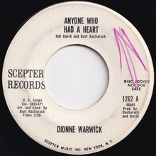 画像をギャラリービューアに読み込む, Dionne Warwick - Anyone Who Had A Heart / The Love Of A Boy (7 inch Record / Used)