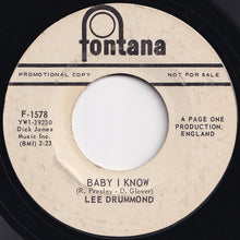 Load image into Gallery viewer, Lee Drummond - At A Time Like This / Baby I Know (7 inch Record / Used)