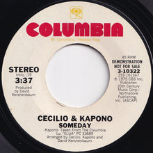 Load image into Gallery viewer, Cecilio & Kapono - About You / Someday (7 inch Record / Used)