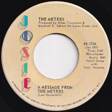 画像をギャラリービューアに読み込む, Meters - A Message From The Meters / Zony Mash (7 inch Record / Used)