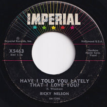 画像をギャラリービューアに読み込む, Ricky Nelson - Be-Bop Baby / Have I Told You Lately That I Love You? (7 inch Record / Used)