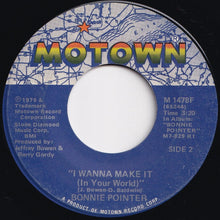 画像をギャラリービューアに読み込む, Bonnie Pointer - I Can't Help Myself (Sugar Pie, Honey Bunch) / I Wanna Make It (In Your World) (7 inch Record / Used)