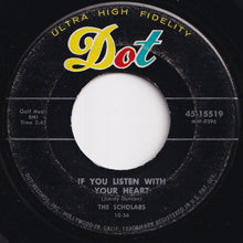 画像をギャラリービューアに読み込む, Scholars - The Poor Little Doggie / If You Listen With Your Heart (7 inch Record / Used)