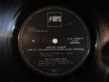 画像をギャラリービューアに読み込む, Archie Shepp - Life At The Donaueschingen Music Festival (LP-Vinyl Record/Used)