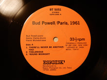 画像をギャラリービューアに読み込む, Bud Powell - Paris, 1961 (LP-Vinyl Record/Used)
