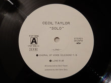 画像をギャラリービューアに読み込む, Cecil Taylor - Solo (LP-Vinyl Record/Used)