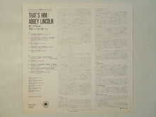 画像をギャラリービューアに読み込む, Abbey Lincoln - That's Him (LP-Vinyl Record/Used)