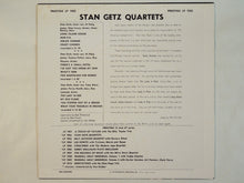 画像をギャラリービューアに読み込む, Stan Getz - Stan Getz Quartets (LP-Vinyl Record/Used)