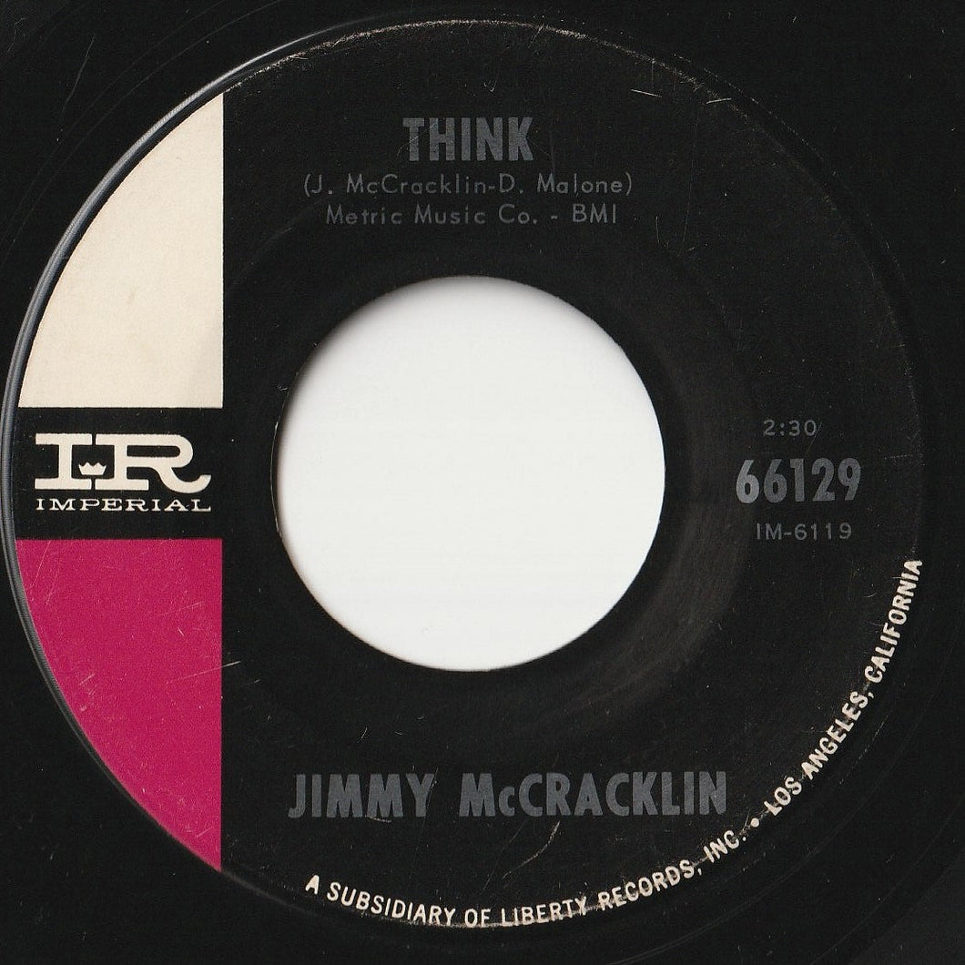 Jimmy McCracklin - Think / Steppin' Up In Class (7 inch Record / Used)