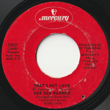 画像をギャラリービューアに読み込む, Dee Dee Warwick - That&#39;s Not Love / It&#39;s Not Fair (7 inch Record / Used)
