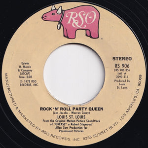 John Travolta, Olivia Newton-John / Louis St. Louis - Summer Nights / Rock 'N' Roll Party Queen (7 inch Record / Used)