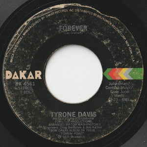 Tyrone Davis - Forever / Ever Lovin' Girl (7 inch Record / Used)