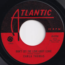 Load image into Gallery viewer, Carla Thomas - A Woman&#39;s Love / Don&#39;t Let The Love Light Leave (7 inch Record / Used)
