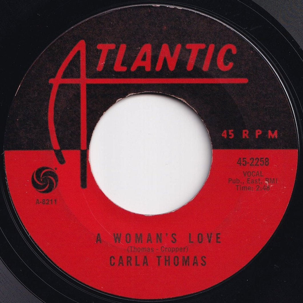 Carla Thomas - A Woman's Love / Don't Let The Love Light Leave (7 inch Record / Used)