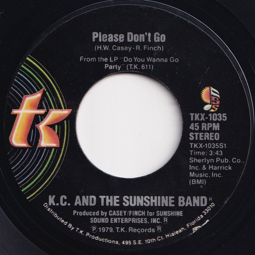 KC & The Sunshine Band - Please Don't Go / I Betcha Didn't Know That (7 inch Record / Used)