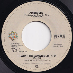 Ambrosia - How Much I Feel / Ready For Camarillo (7 inch Record / Used)