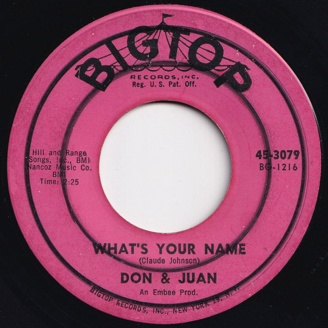 Don & Juan - What's Your Name / Chicken Necks (7 inch Record / Used)