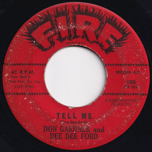 Don Gardner, Dee Dee Ford - Need Your Lovin' / Tell Me (7 inch Record / Used)