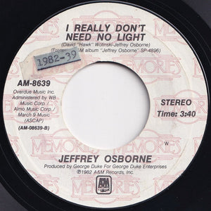 Jeffrey Osborne - On The Wings Of Love / I Really Don't Need No Light (7 inch Record / Used)