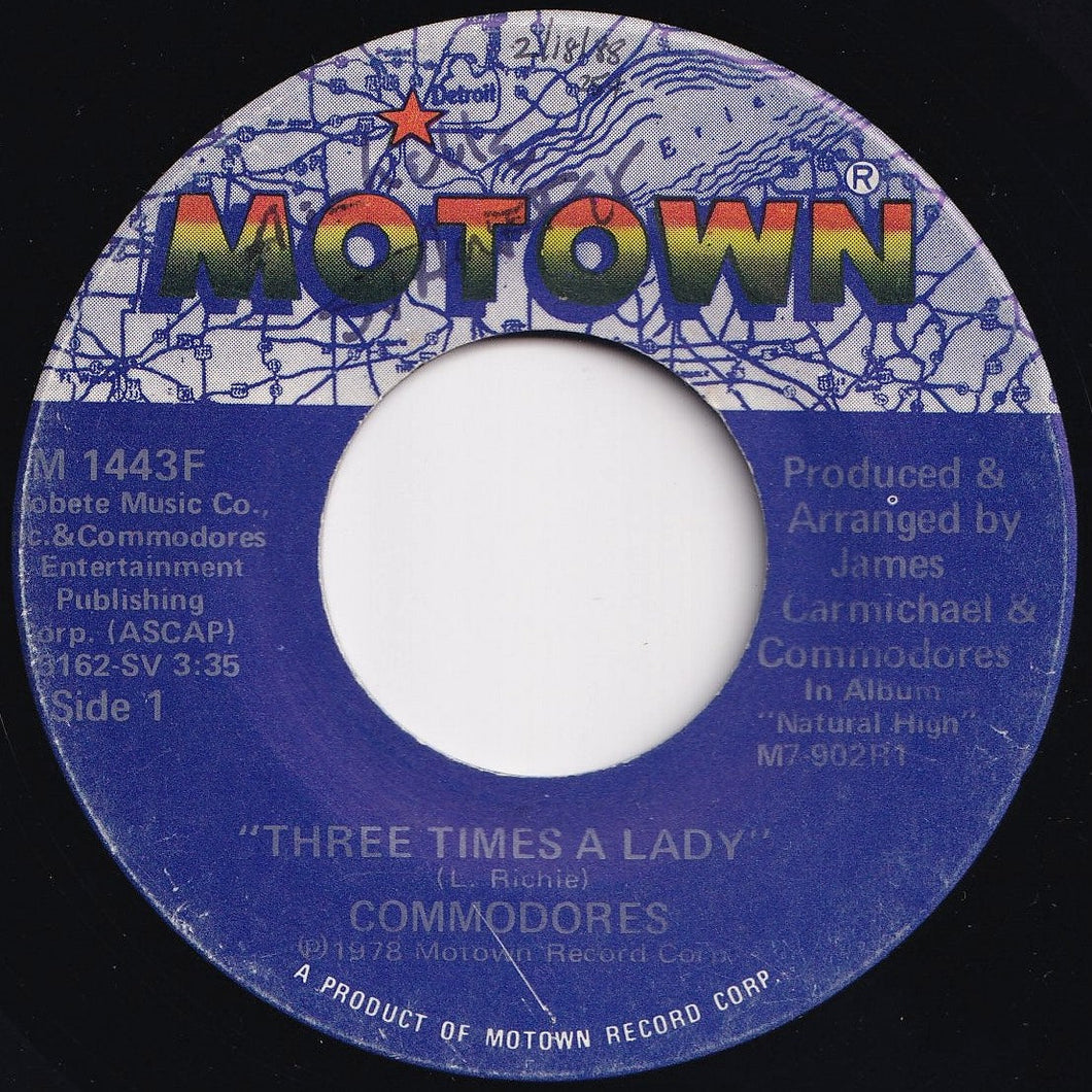 Commodores - Three Times A Lady / Look What You've Done To Me (7 inch Record / Used)