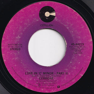 Cerrone - Love In 'C' Minor (Part 1) / (Part 2) (7 inch Record / Used)
