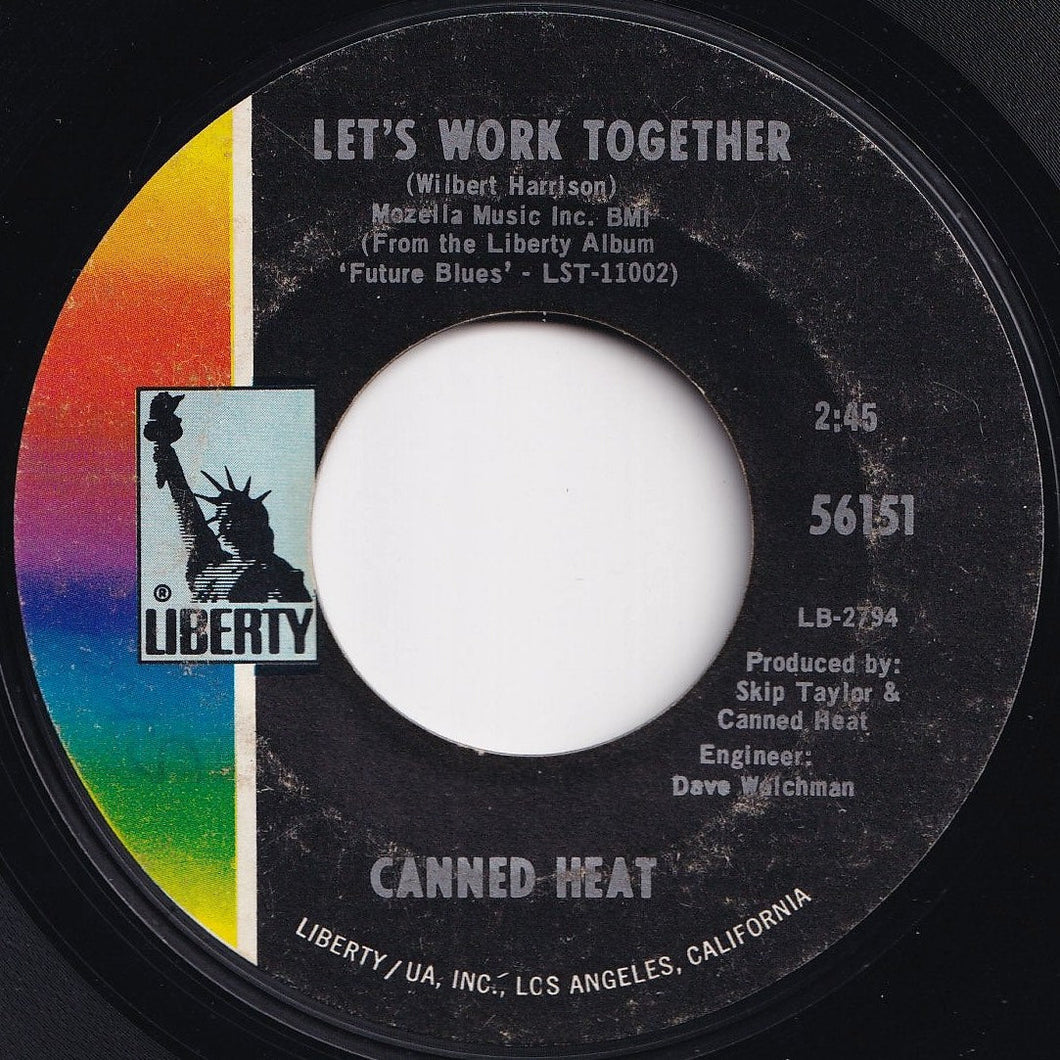 Canned Heat - Let's Work Together / I'm Her Man (7 inch Record / Used)