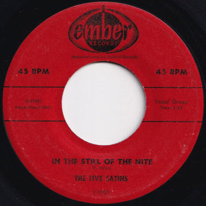 Five Satins - In The Still Of The Nite / The Jones Girl (7 inch Record / Used)