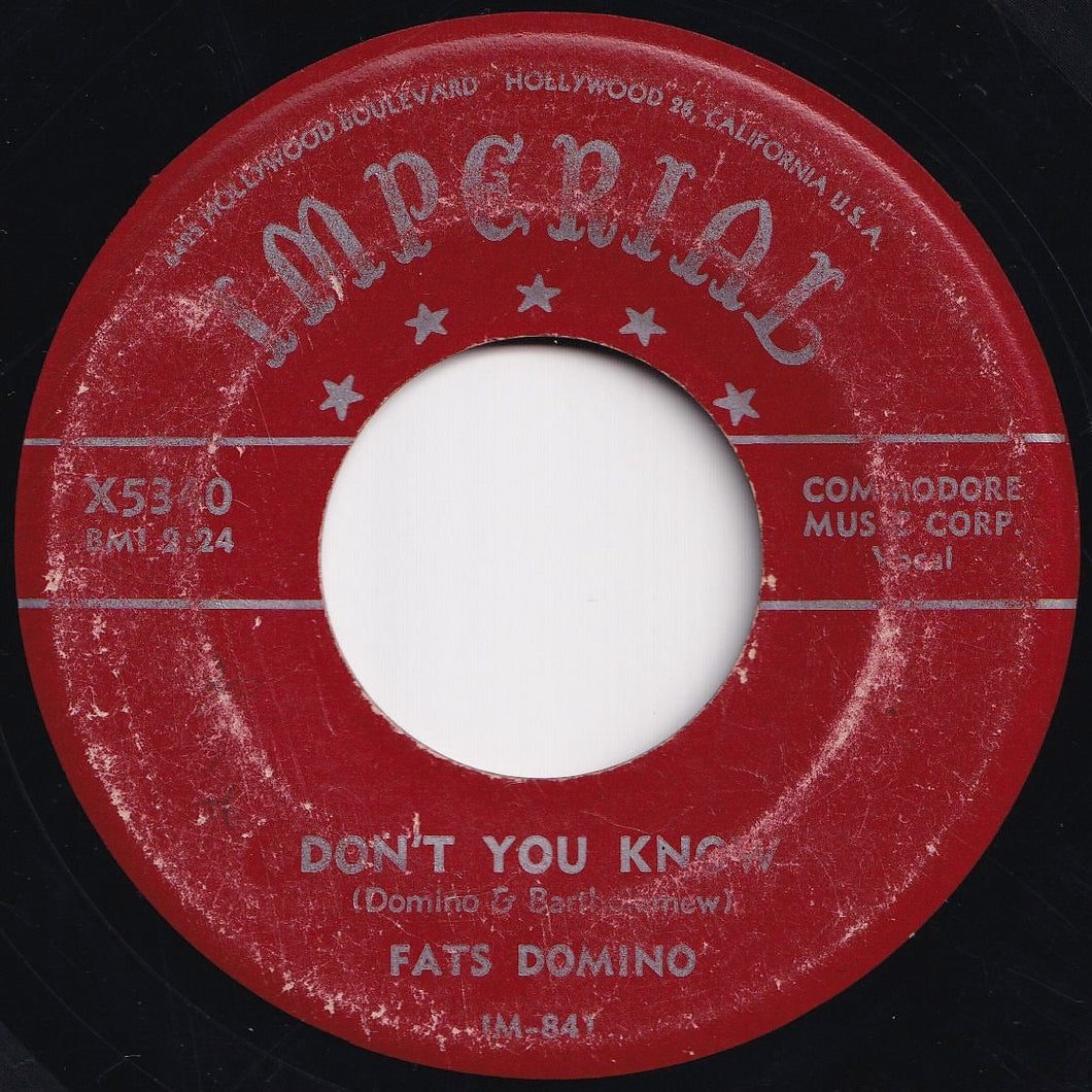 Fats Domino - Don't You Know / Helping Hand (7 inch Record / Used)