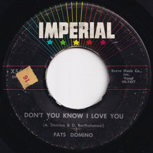 Load image into Gallery viewer, Fats Domino - Yes, My Darling / Don&#39;t You Know I Love You (7 inch Record / Used)
