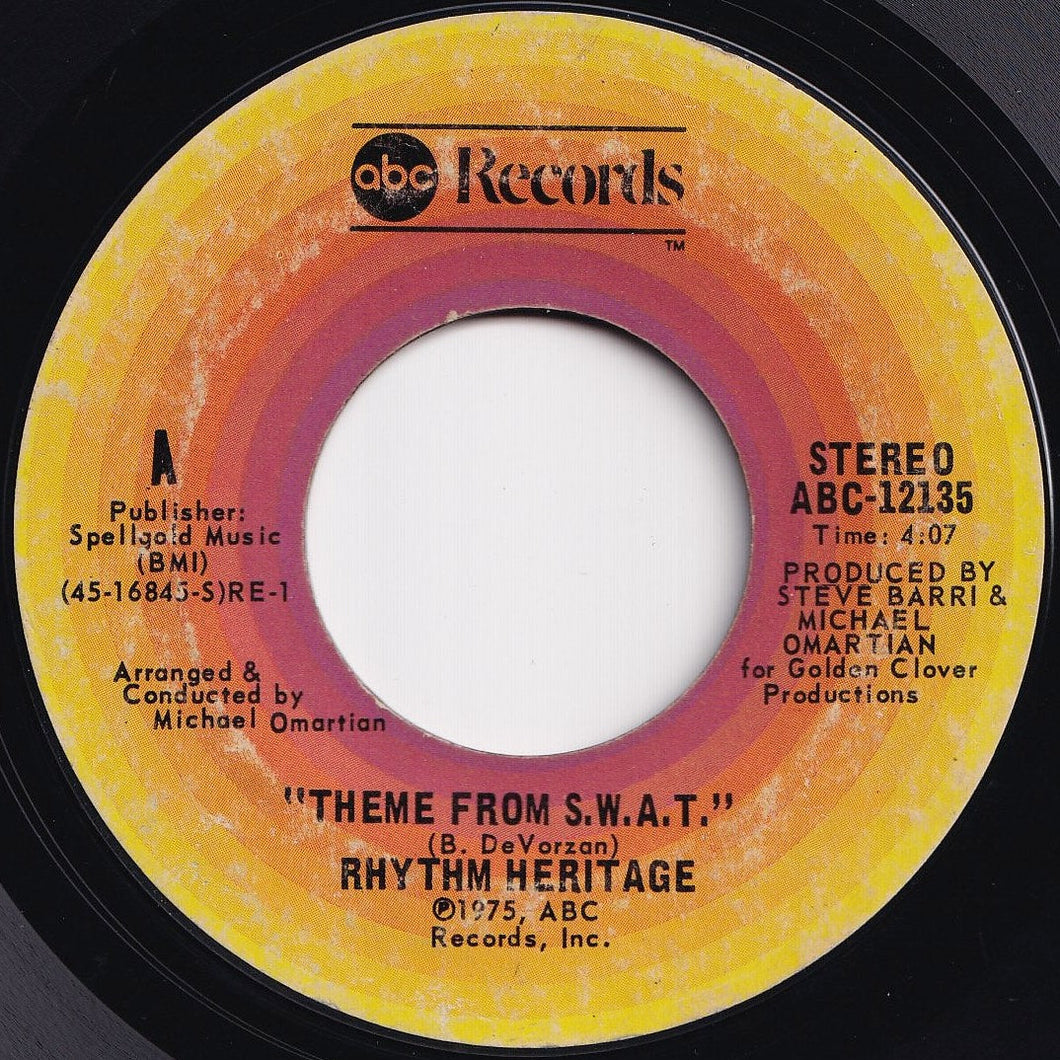 Rhythm Heritage - Theme From S.W.A.T. / I Wouldn't Treat A Dog (The Way You Treated Me) (7 inch Record / Used)