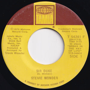 Stevie Wonder - Sir Duke / He's Misstra Know-It-All (7 inch Record / Used)
