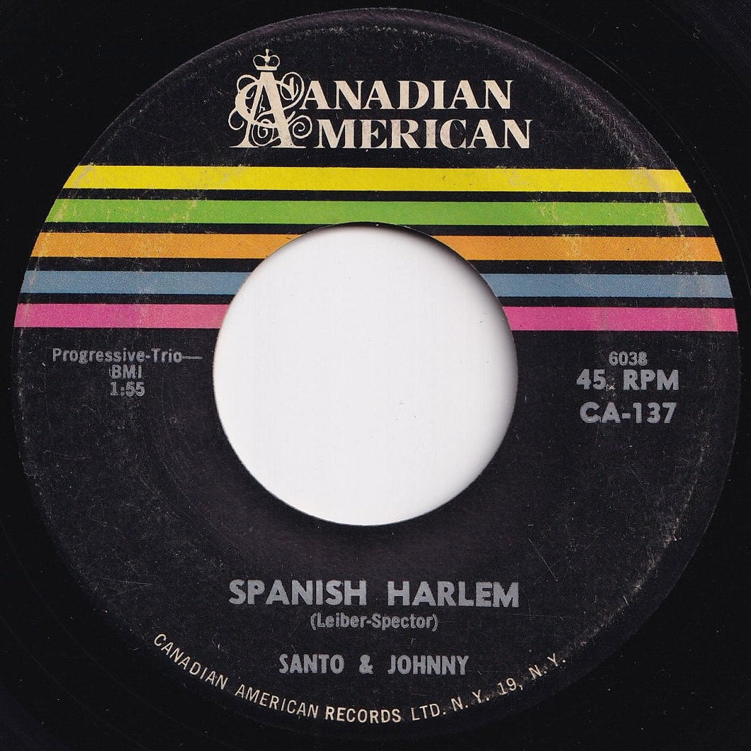 Santo & Johnny - Spanish Harlem / Stage To Cimarron (7 inch Record / Used)