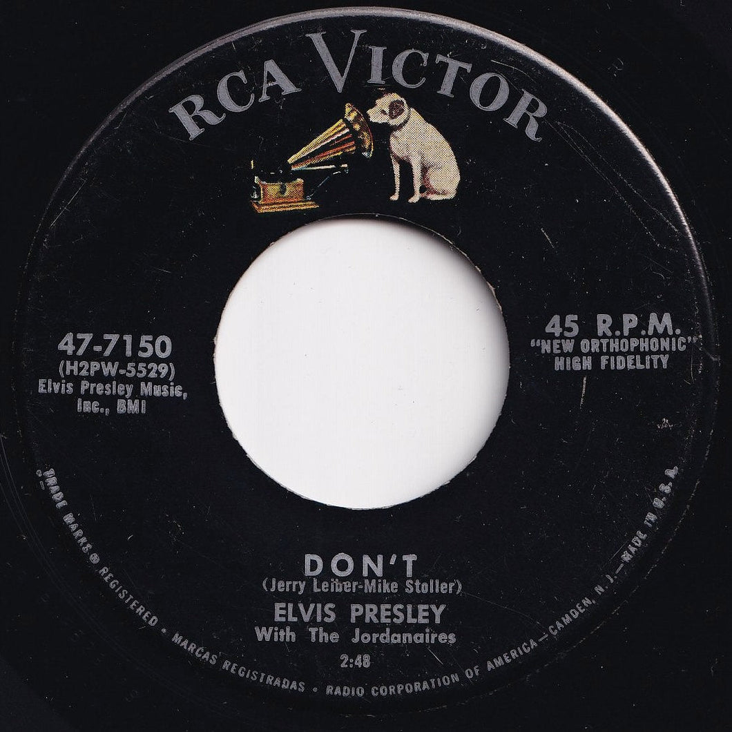 Elvis Presley, Jordanaires - Don't / I Beg Of You (7 inch Record / Used)
