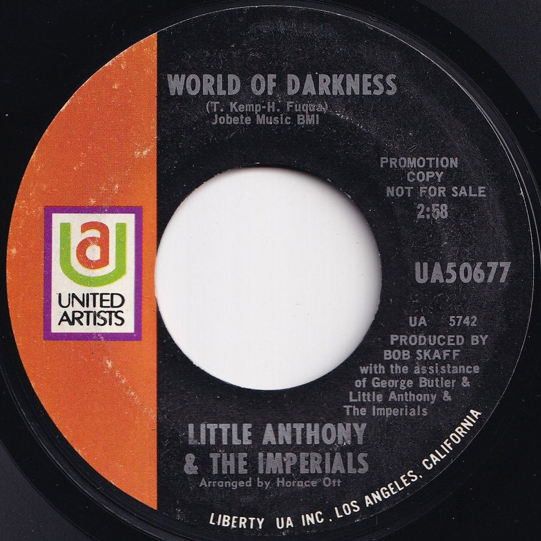 Little Anthony & The Imperials - World Of Darkness (Mono) / (Stereo) (7 inch Record / Used)