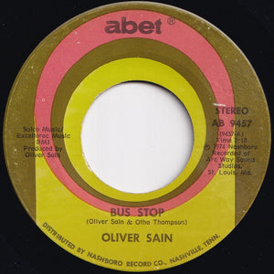 Oliver Sain - Bus Stop / Nighttime (7 inch Record / Used)