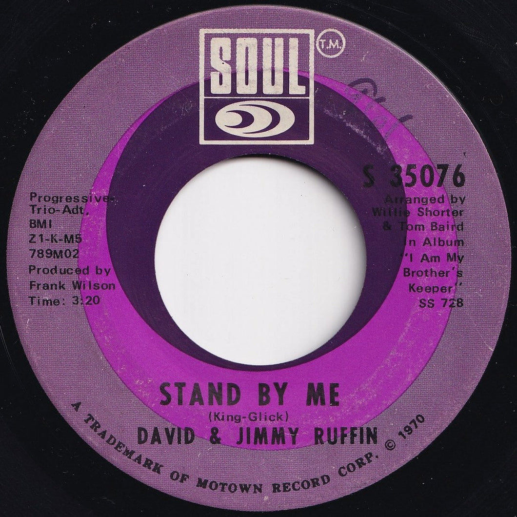 David & Jimmy Ruffin - Stand By Me / Your Love Was Worth Waiting For (7 inch Record / Used)