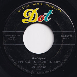 Joe Liggins & His Honeydrippers - The Honeydripper / I've Got A Right To Cry (7 inch Record / Used)
