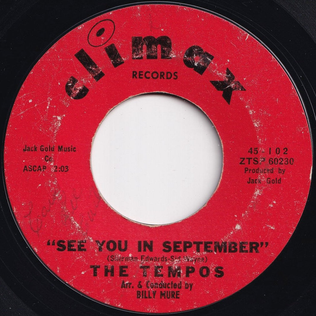 Tempos - See You In September / Bless You My Love (7 inch Record / Used)