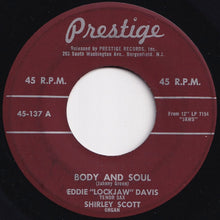 画像をギャラリービューアに読み込む, Eddie Davis, Shirley Scott - Body And Soul / Old Devil Moon (7 inch Record / Used)
